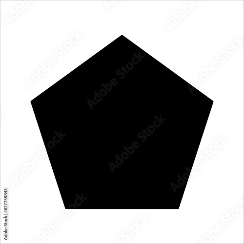 Tableau sur toile pentagon icon