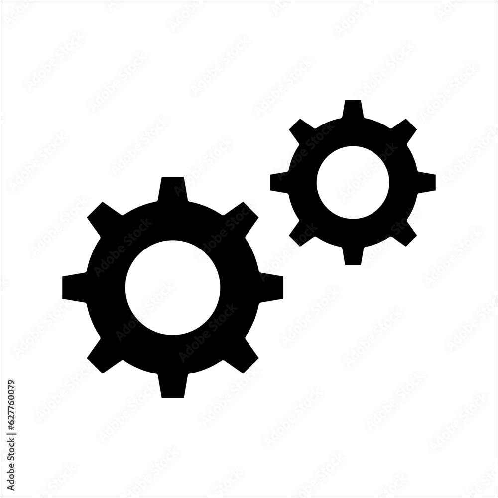 Gear/settings icon on white background