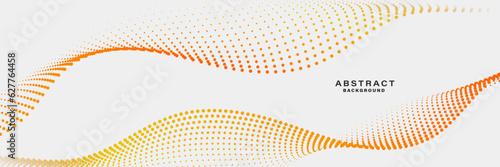 Abstract flowing lines wave. Digital future technology concept.