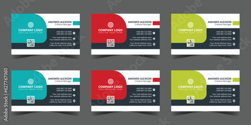 Free Staple corporate top print ready Business Card design template