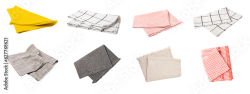 Canvas-taulu Kitchen towel isolated on white background