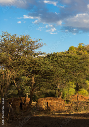 Borana Tribe Traditional Huts, Olaraba, Ethiopia photo