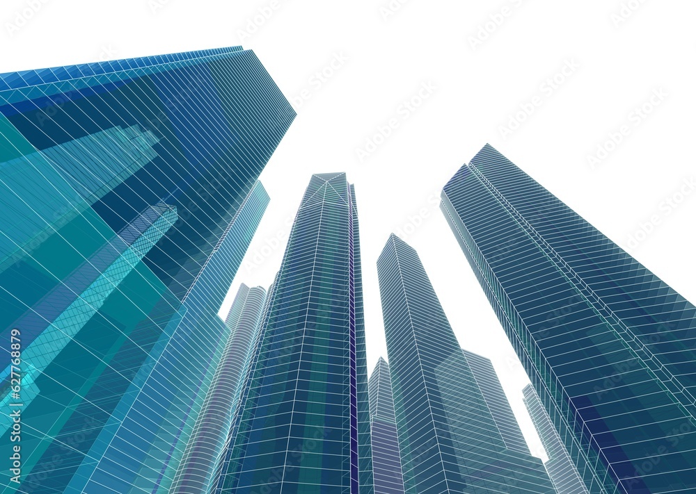 skyscrapers in the city skyscrapers in the city