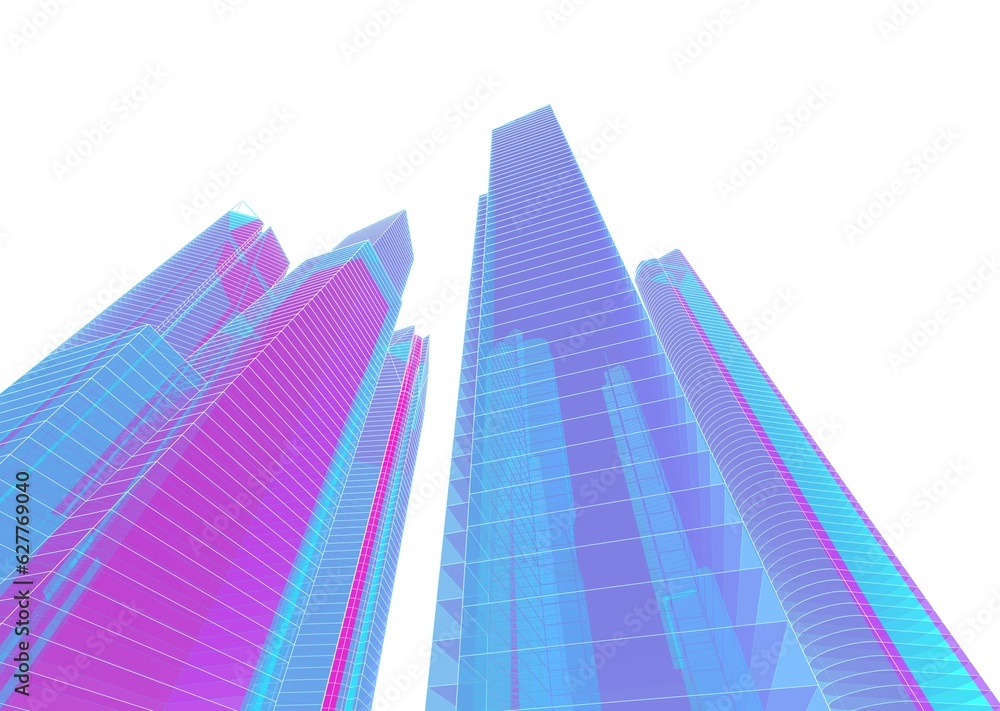 Naklejka premium modern office building