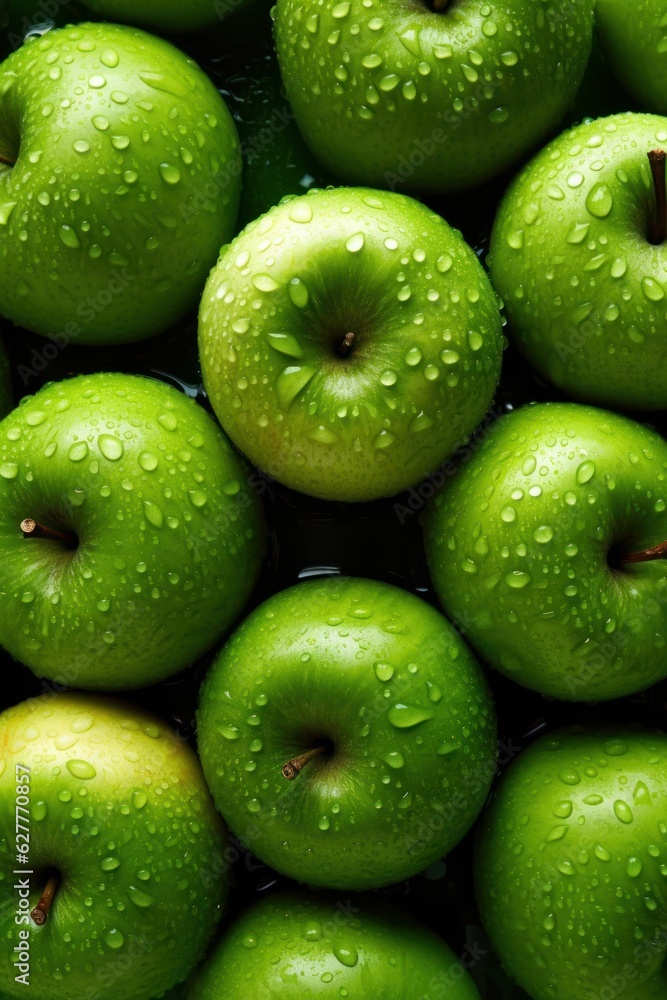 fresh green apple wallpaper photo. generative ai fresh green apple wallpaper photo. generative ai