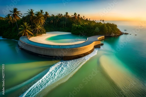 pool in the resort