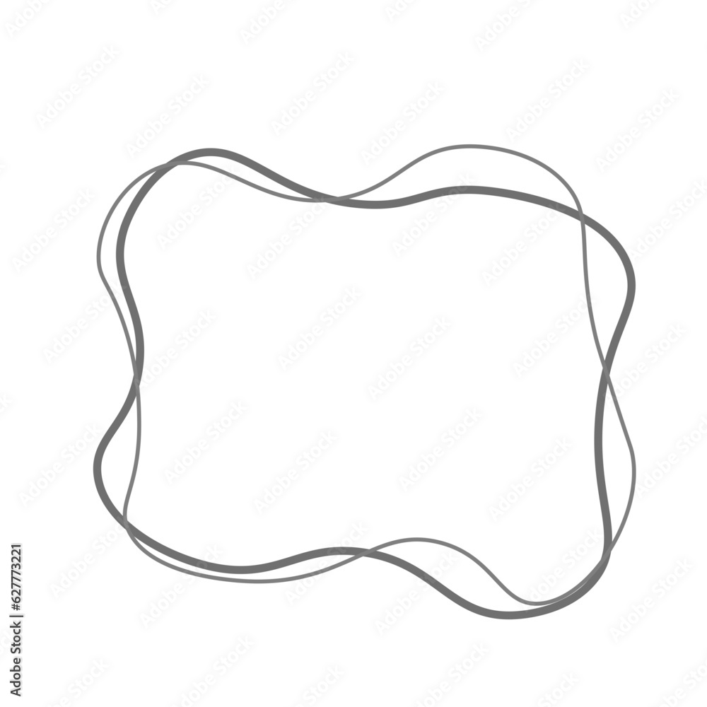 Aesthetic Blob with Double Line Element Aesthetic Blob with Double Line Element
