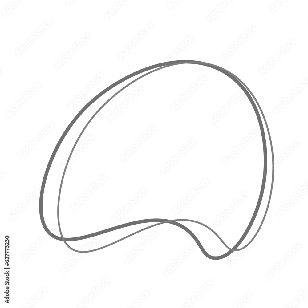 Aesthetic Blob with Double Line Element Aesthetic Blob with Double Line Element
