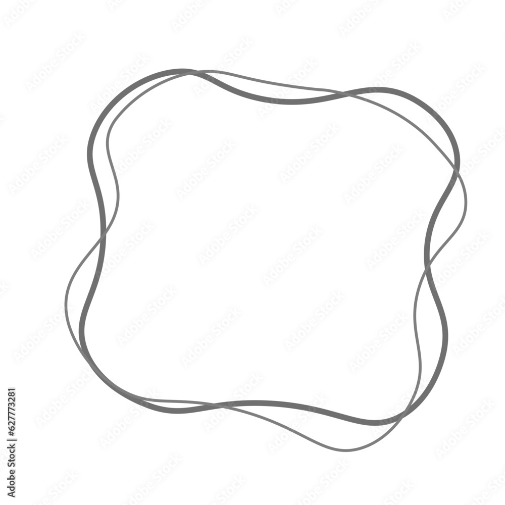 Aesthetic Blob with Double Line Element Aesthetic Blob with Double Line Element