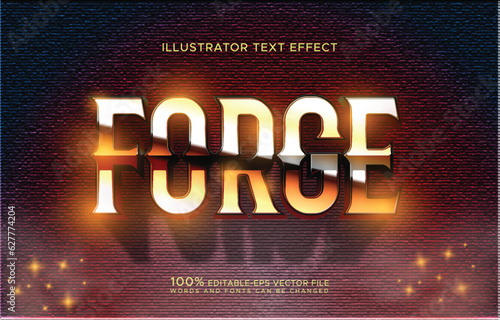 forge editable text effect