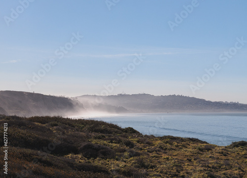 Ocean mist on San Diego Coast
