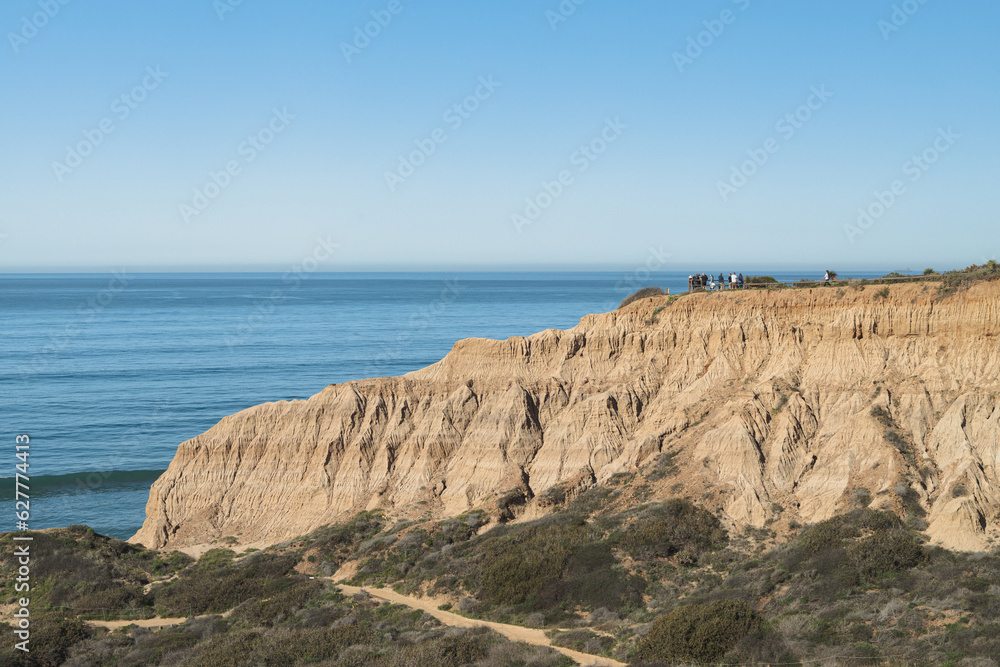 Sandstone Cliffs at Torrey Pines California
