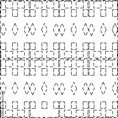 Dashes lines. Grunge texture. Black and white pattern. Abstract background for web page, textures, card, poster, fabric, textile.