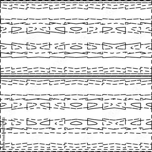 Dashes lines. Grunge texture. Black and white pattern. Abstract background for web page, textures, card, poster, fabric, textile.