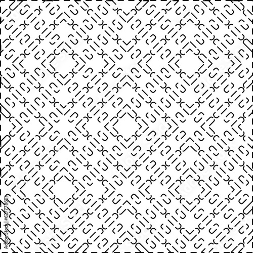 Dashes lines. Grunge texture. Black and white pattern. Abstract background for web page, textures, card, poster, fabric, textile.
