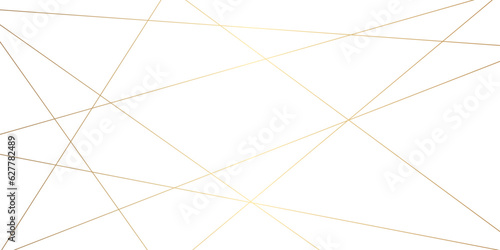 Abstract luxury gold geometric random chaotic lines with many squares and triangles shape background. 