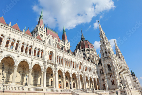House of Parliament of Hungary in sunny day in Budapest, Hungary © Lindasky76