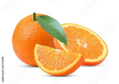 Fotomurale Orange isolated on white_ orange png image