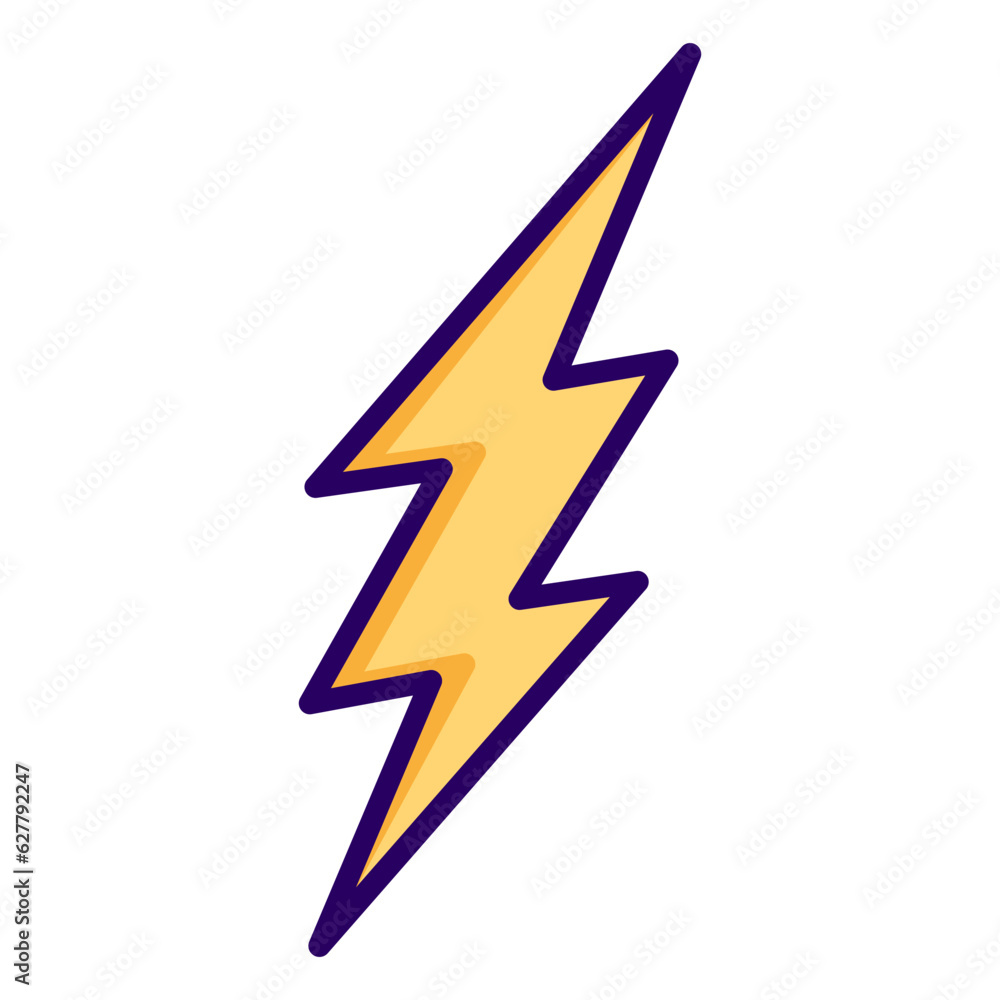Lightning bolt icon vector on trendy design Lightning bolt icon vector on trendy design