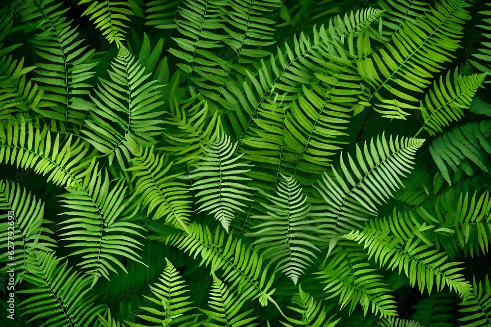 fern green leaf background AI GENERATED 