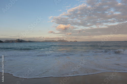 Rio de Janeiro sea view on a cloudy spring day