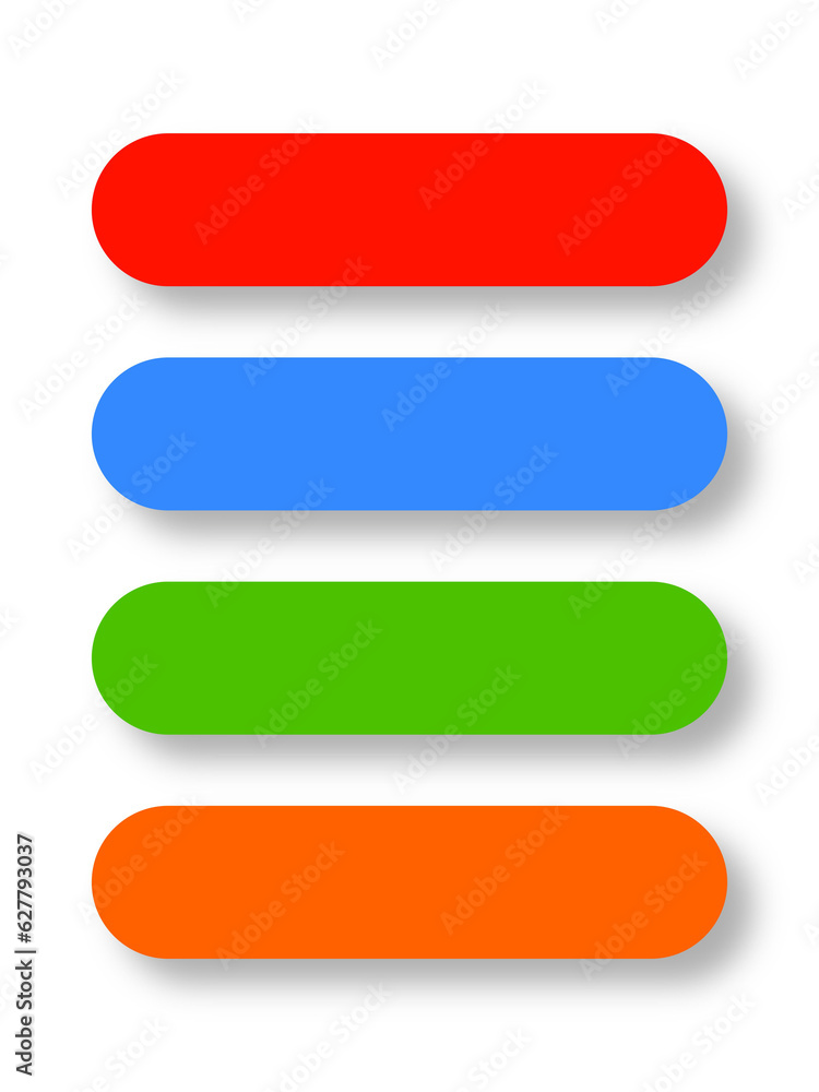 Set of Styroch color icons with shadow on white background Set of Styroch color icons with shadow on white background