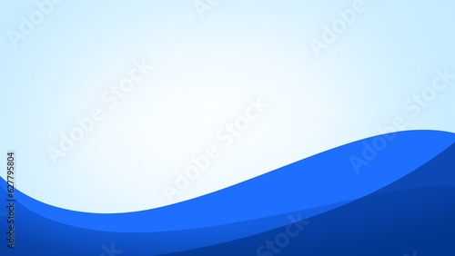 Abstract overlapping blue curved lines on blue background illustration