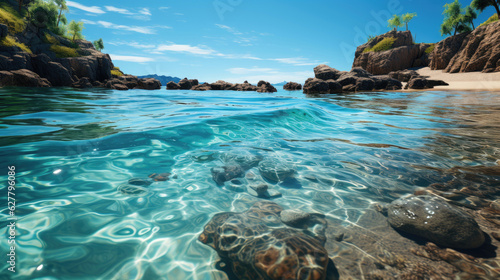 Crystal - clear water shimm...