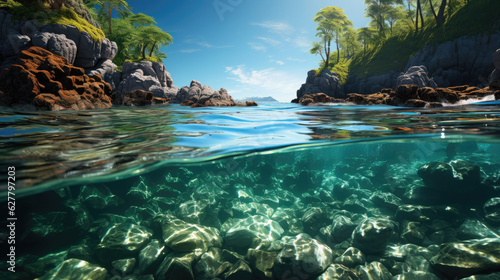 Crystal - clear water shimm...
