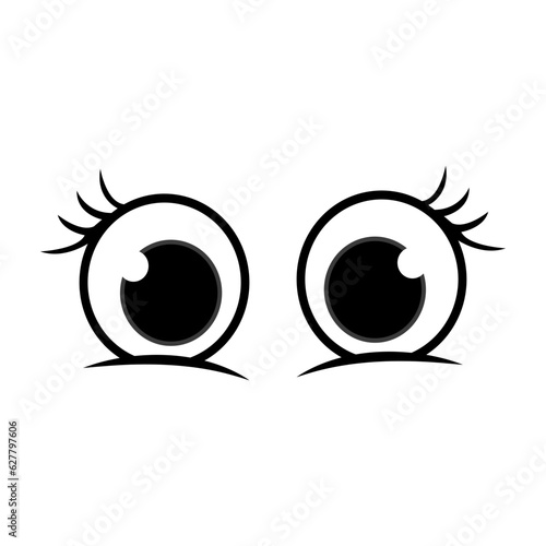 Expression eye Cartoon
