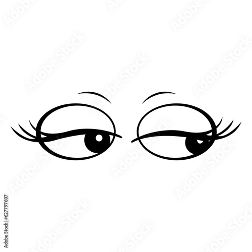 Expression eye Cartoon
