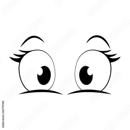 Expression eye Cartoon
