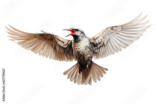 Tern on white background - Generative AI