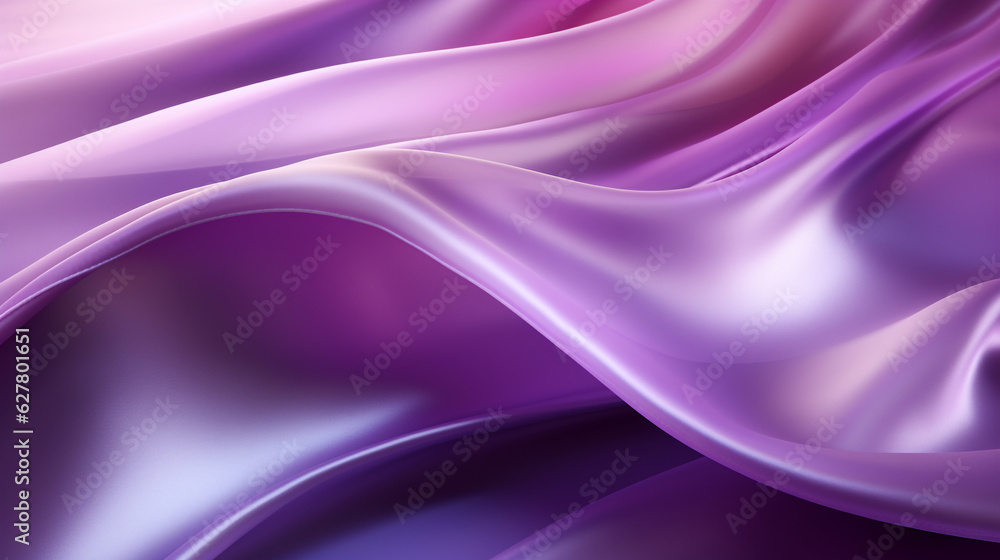 abstract silk flow silver chrome purple wave background made with AI generative technology abstract silk flow silver chrome purple wave background made with AI generative technology