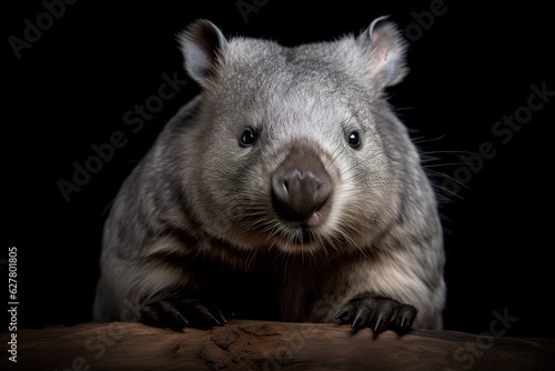 Northern hairy-nosed Wombat, Sydney, Australia. Generated AI
