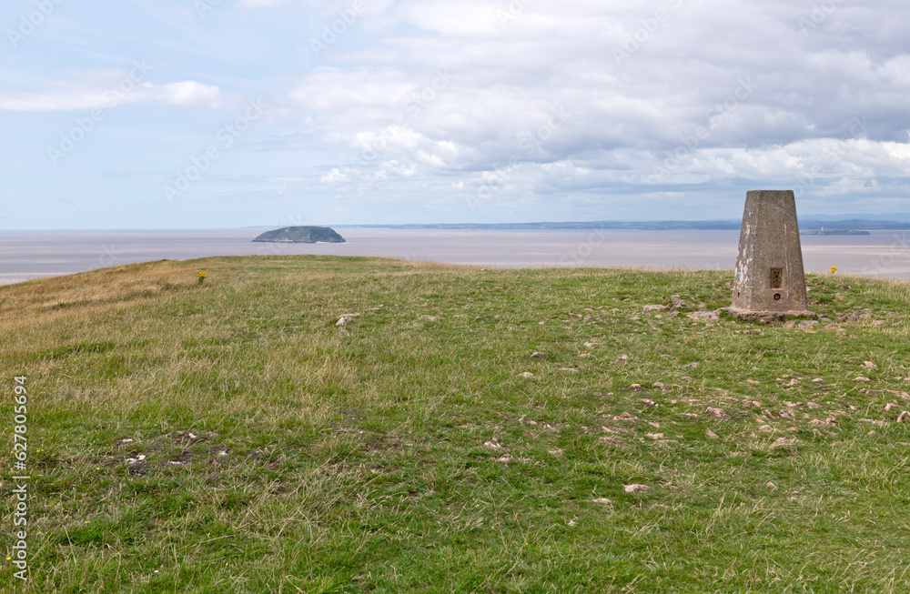 Steep Holm and South Wales from Brean Down