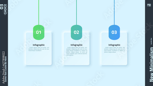Modern Neumorphism Infographic Template