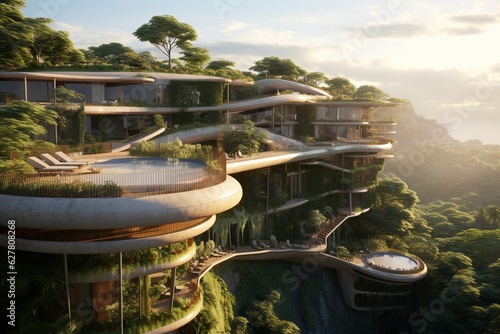 Concept of sustainability in the luxury tourism industry, Generative AI