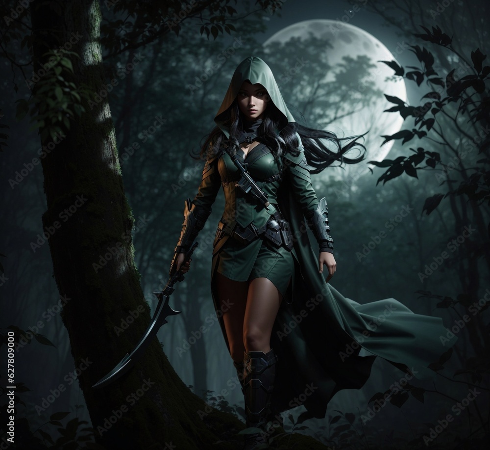 Obraz premium Nightfall Huntress