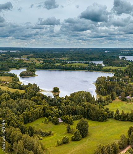 Landscape Latvia, in the countryside of Latgale next Lake Ārdavs.