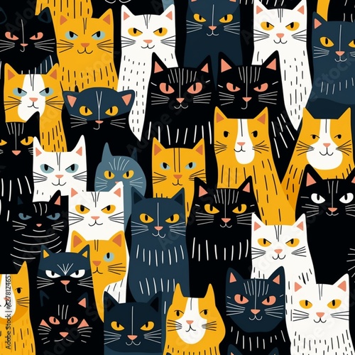Cat Pattern Art