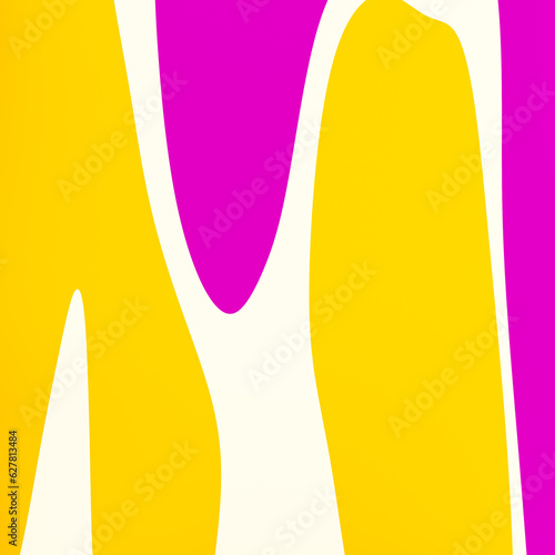 Abstract colorful background with wavy and curvy shapes