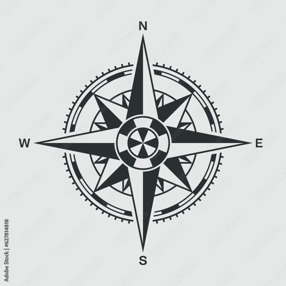 Wind rose. Vector image or illustration Wind rose. Vector image or illustration