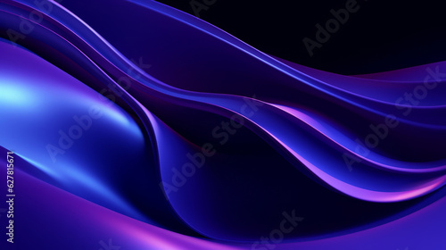 Abstract colorful waves on a vibrant background