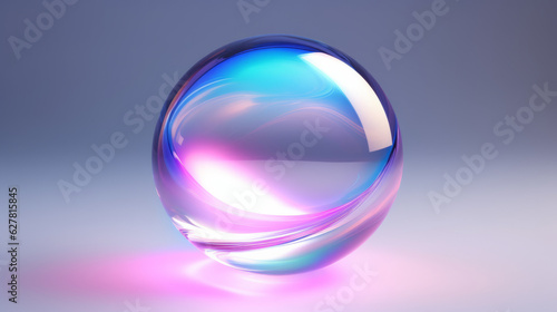 A colorful object on a plain background