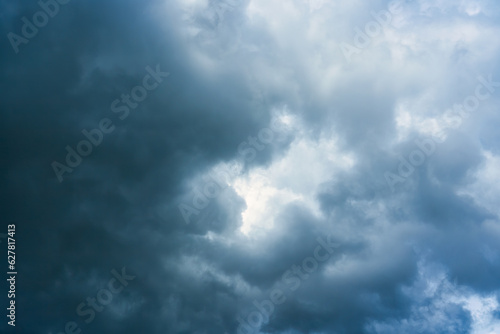 Moody sky with stormy cloud forming