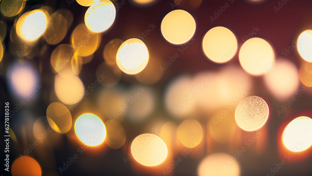 Fototapeta premium defocused christmas lights background