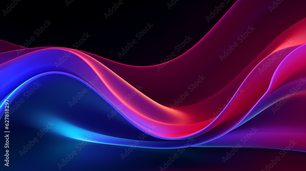 A vibrant light wave against a dark backdrop A vibrant light wave against a dark backdrop
