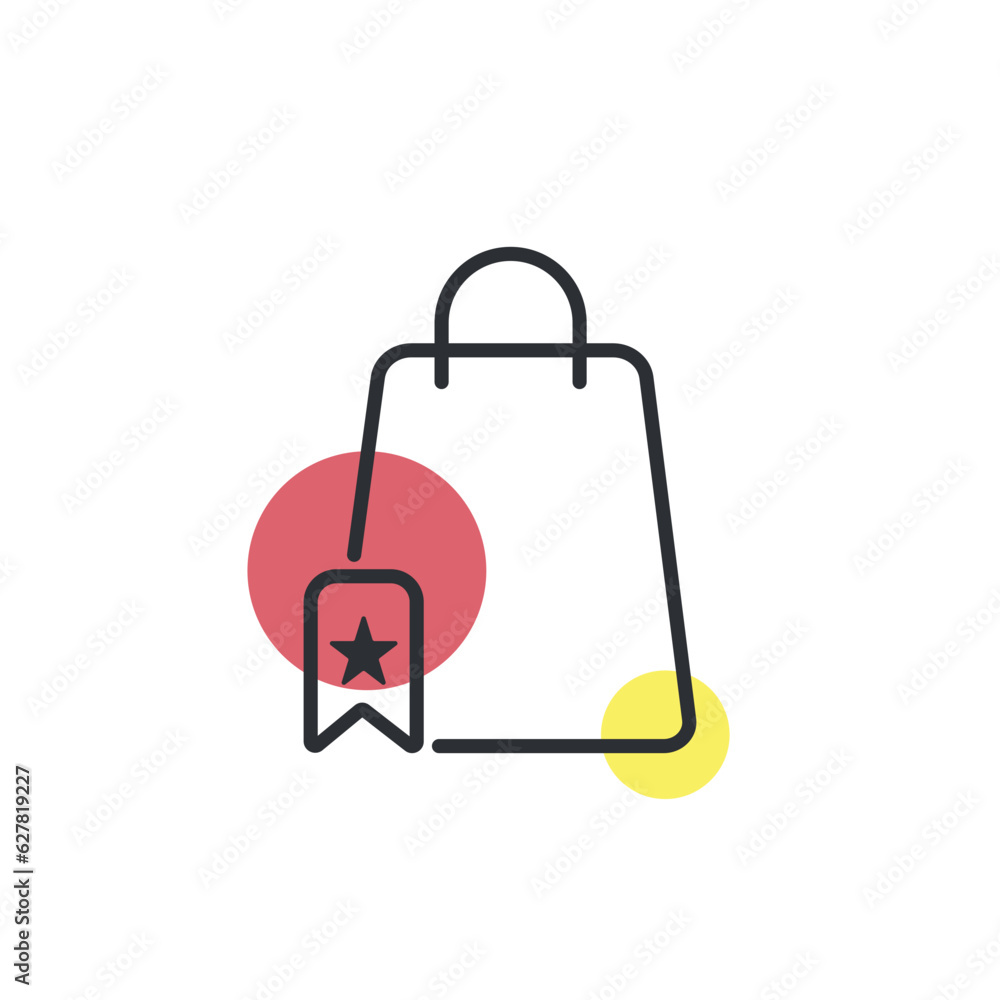 Shopping bag icon. Ecommerce, shopping, retail, consumerism concept. Shopping bag icon. Ecommerce, shopping, retail, consumerism concept.