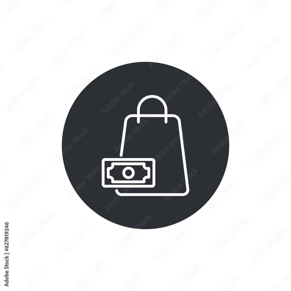 Shopping bag icon. Ecommerce, shopping, retail, consumerism concept. Shopping bag icon. Ecommerce, shopping, retail, consumerism concept.